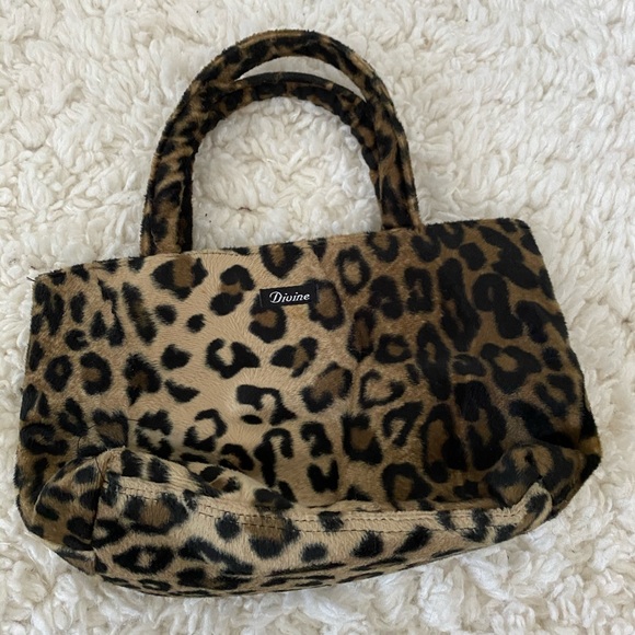 Leopard furry mini bag - Picture 2 of 4